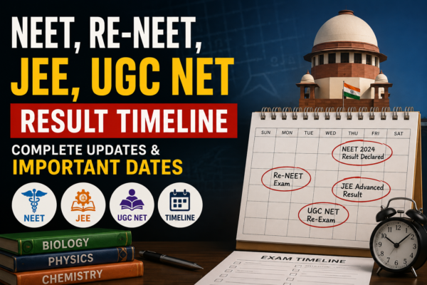 NEET, Re-NEET Result , JEE, and UGC NET: Complete Timeline
